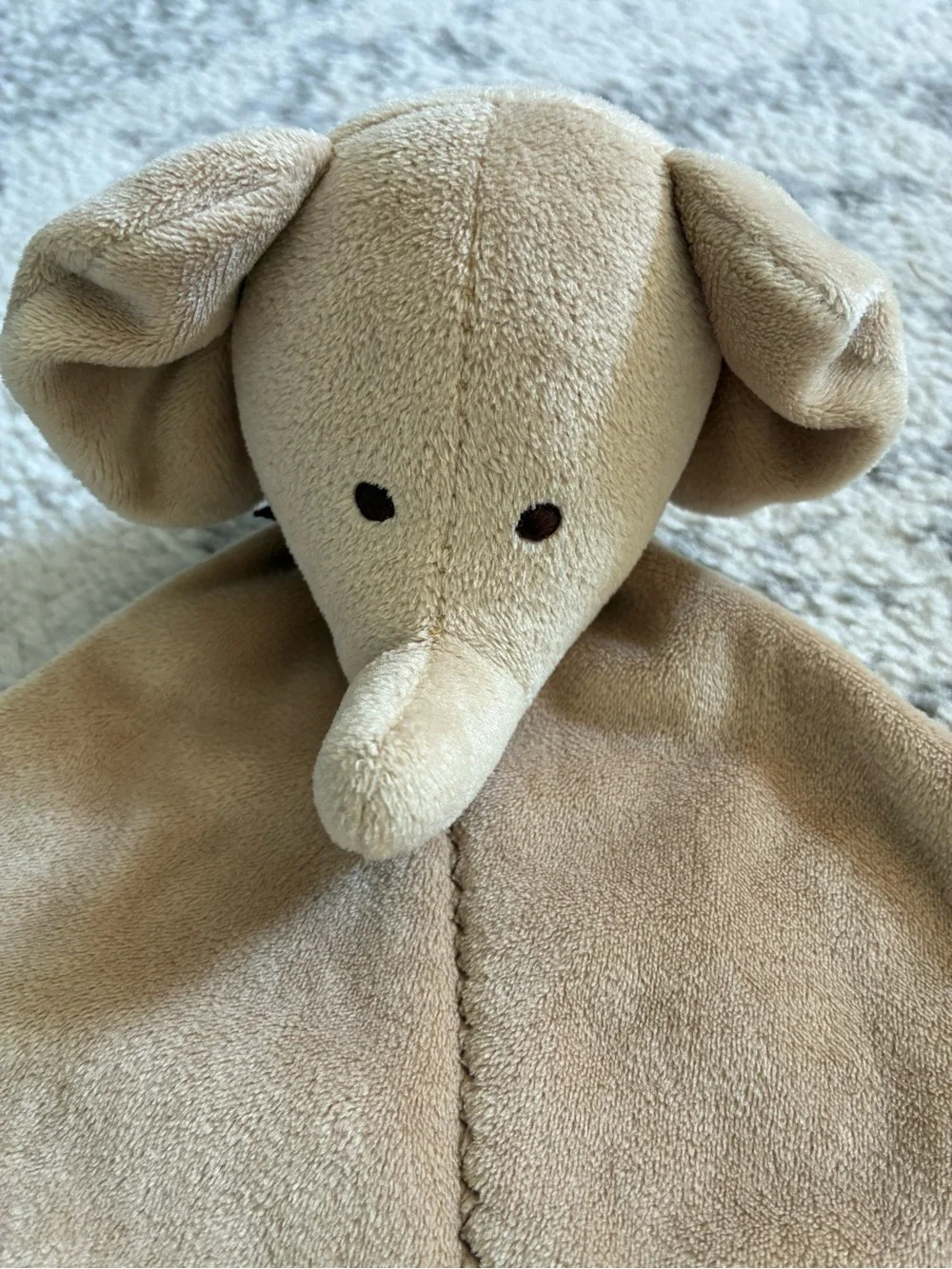 Carters Just One You Tan Elephant Security Blanket
